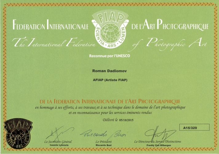 Дадиомов Роман - Certificates - FIAP
